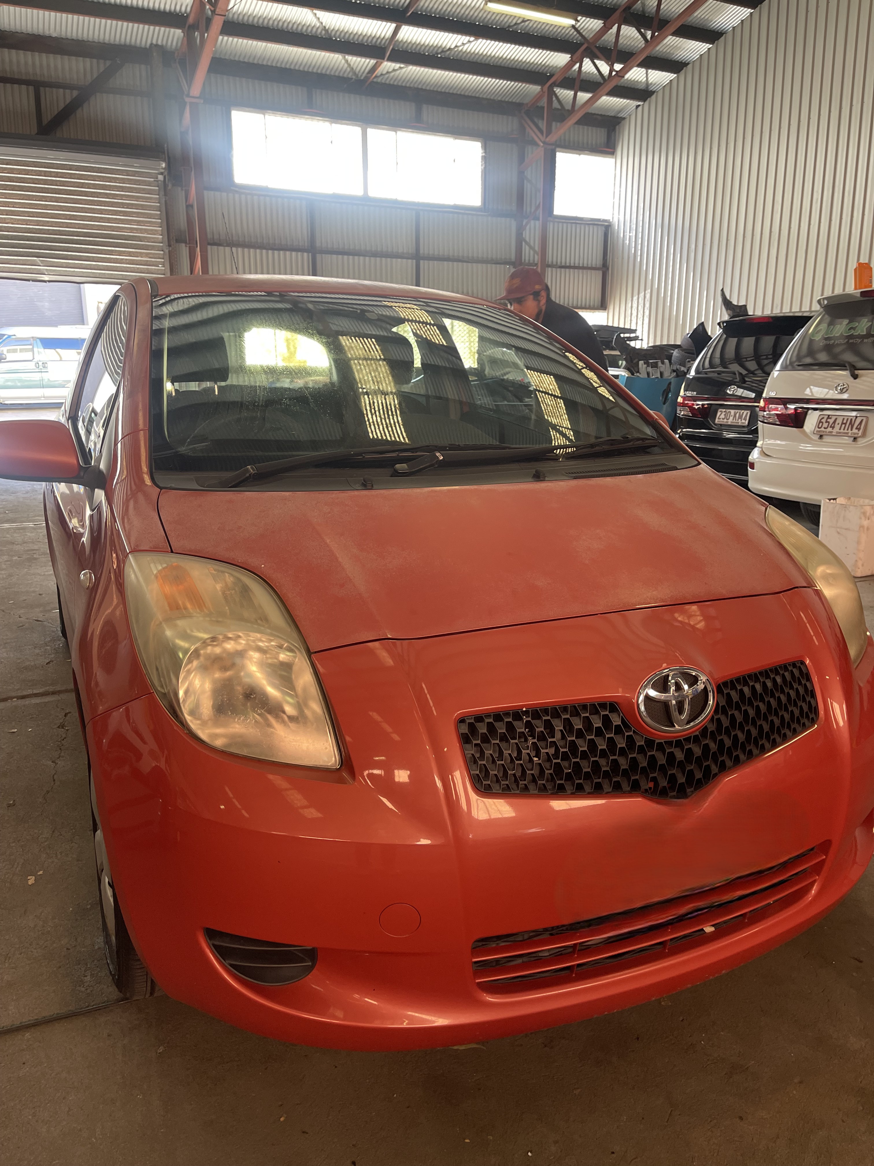 Toyota Yaris Hatchback Orange 2007